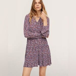 Mango‎ Floral print dress Red 2 NWT IN PACKAGING